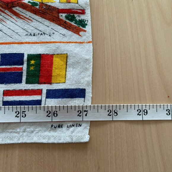 Expo 67 Linen Tea Towel - EUC - Picture 7 of 8